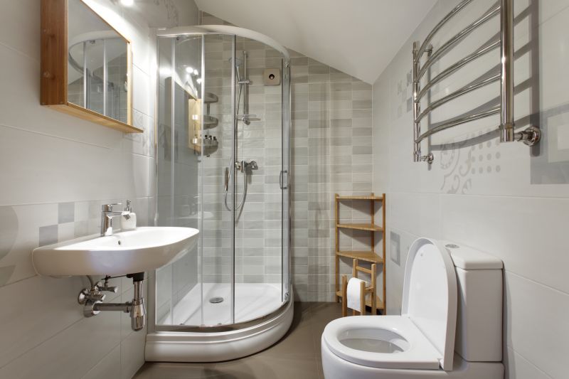 Small Bathroom Shower with Sliding Doors
